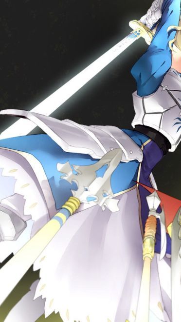 Fatestay night saber&伊莉雅 动漫电脑壁纸