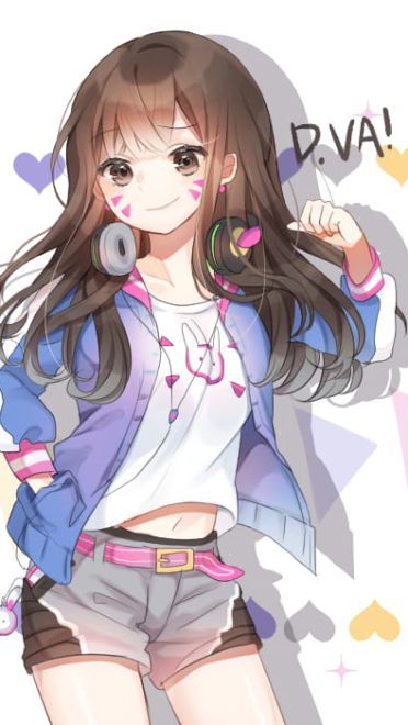 守望先锋 D.Va 宋哈娜 动漫游戏手机壁纸下载