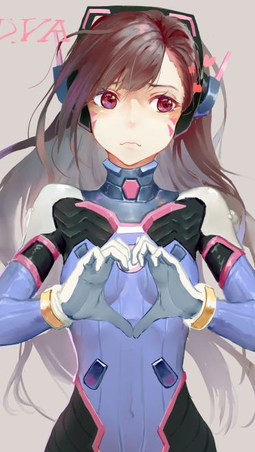 守望先锋 D.Va 宋哈娜 动漫游戏手机壁纸下载