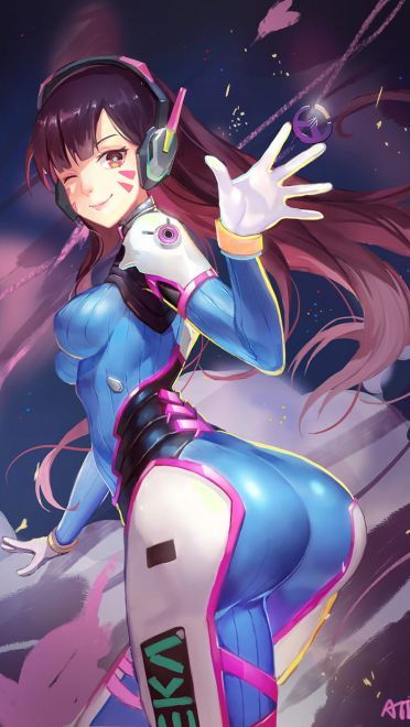 守望先锋 D.Va 宋哈娜 动漫游戏手机壁纸下载