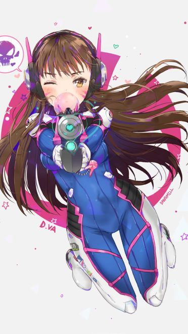 守望先锋 D.Va 宋哈娜 动漫游戏手机壁纸下载