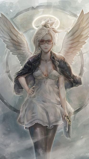 学医救不了中国人 守望先锋 天使 高清手机壁纸下载