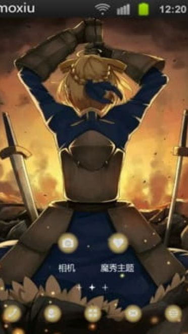 fate saber 吾王 安卓手机主题下载