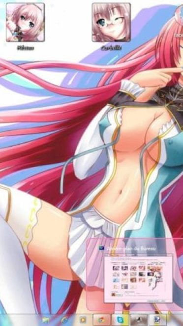 声色俱佳的巡音 win7主题