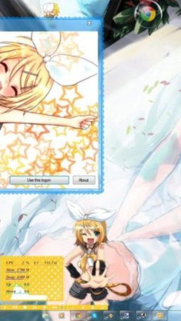 压路机镜音铃 Vocaloid Rin V2 win7主题