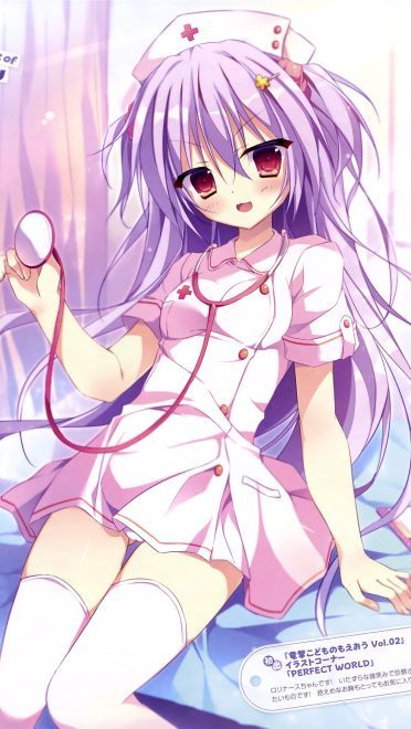 白丝护士手机壁纸  乖乖注射后就药到病除哦！(1)