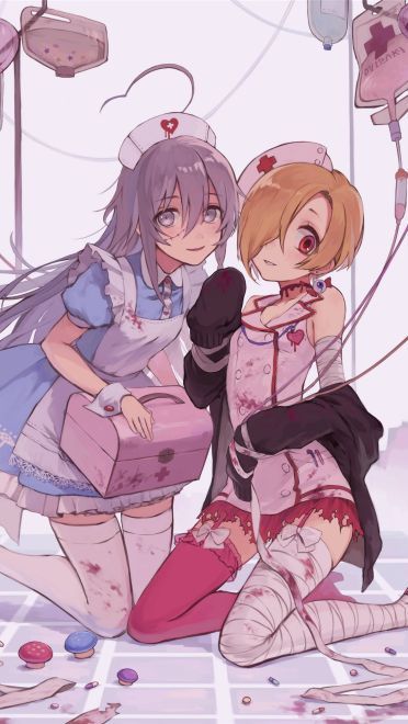 白丝护士手机壁纸  乖乖注射后就药到病除哦！(1)