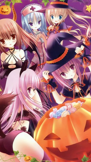 万圣节手机壁纸 小鬼蕾姆陪你捣蛋(1)