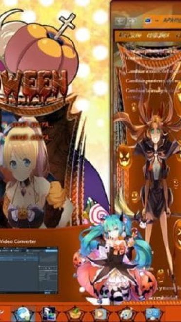 诱人的小恶魔 halooween 万圣节系列win7主题