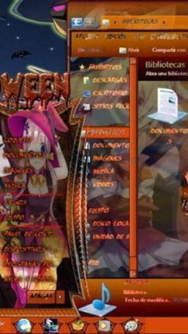 诱人的小恶魔 halooween 万圣节系列win7主题