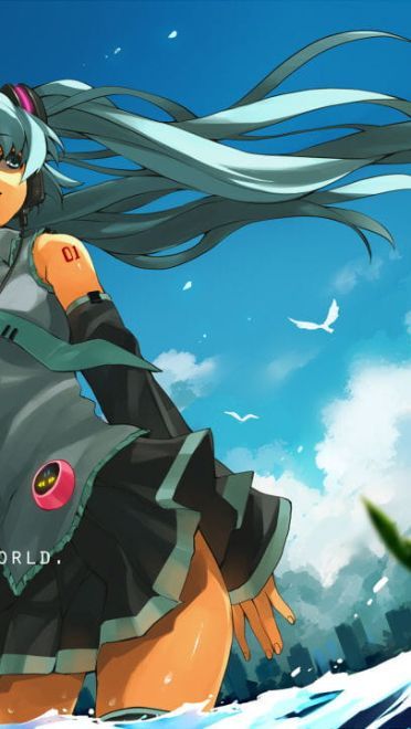 看过我的蓝白胖次吗？初音未来电脑壁纸下载(1)