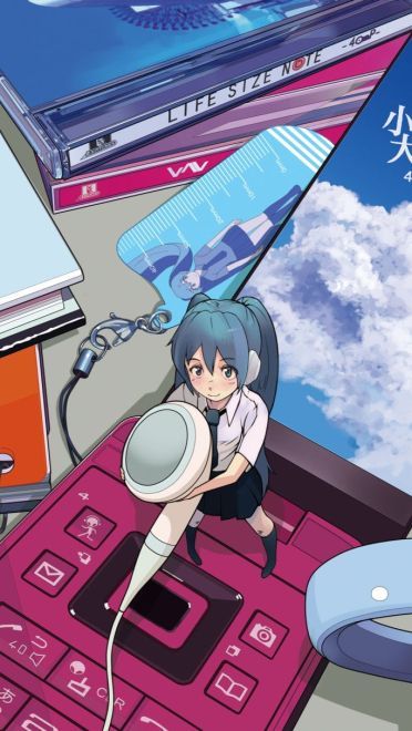 看过我的蓝白胖次吗？初音未来电脑壁纸下载(1)