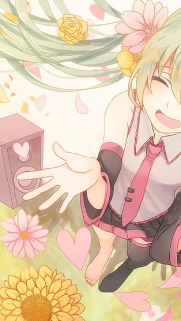 看过我的蓝白胖次吗？初音未来电脑壁纸下载(1)