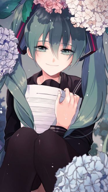 我可是你们的主唱哦 初音未来手机壁纸(1)