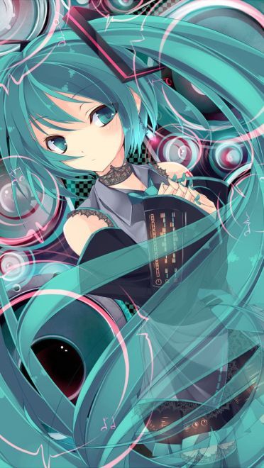 我可是你们的主唱哦 初音未来手机壁纸(1)