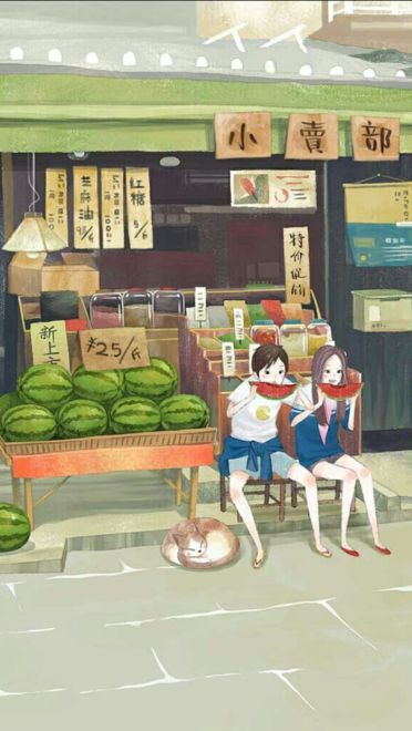 动漫手机壁纸精选 换张手机壁纸都能虐狗(1)