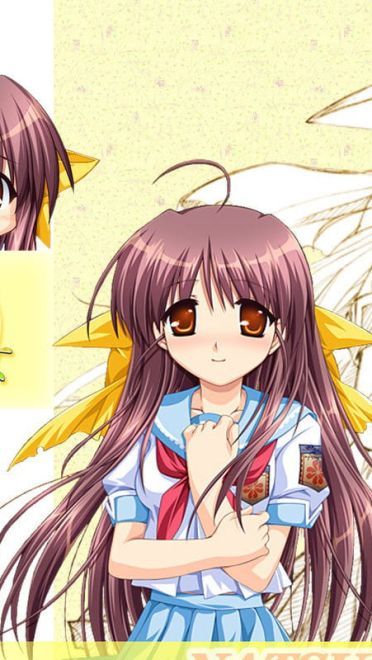 车轮之国 向日葵花田的女孩子动漫电脑壁纸下载