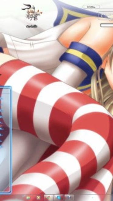 你们追不上我哦！舰娘岛风 win7主题