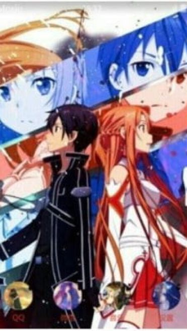 桐人+本子娜 刀剑神域 安卓主题