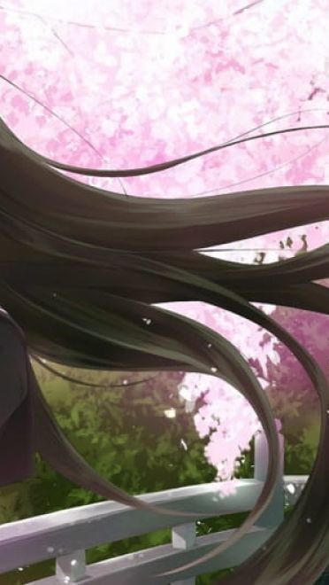 这样的女生才有爱 二次元长发少女壁纸(1)