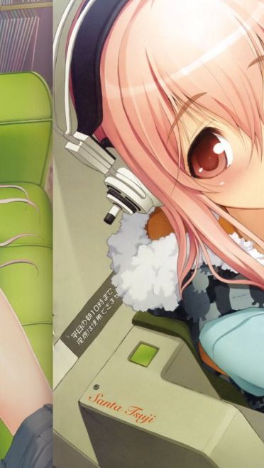 棉花糖女孩 超级索尼子 动漫电脑壁纸下载(1)