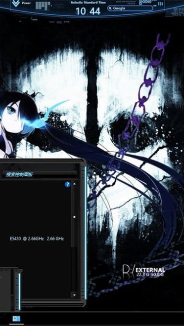 酷炫黑岩射手 BLACK★ROCK SHOOTER Win10主题
