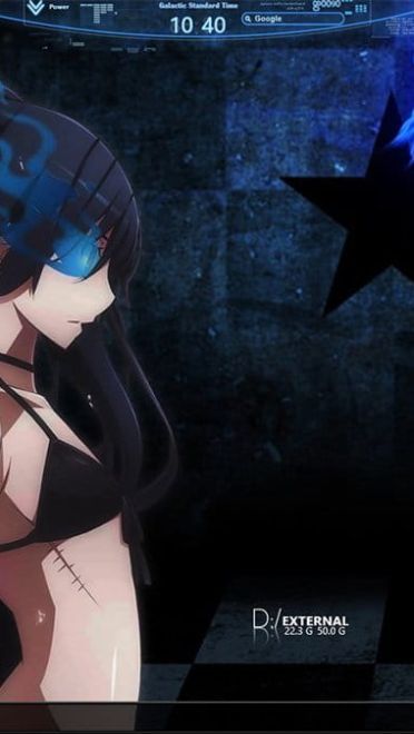 酷炫黑岩射手 BLACK★ROCK SHOOTER Win10主题