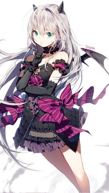 臣服在黑色裙摆下 哥特萝莉 动漫手机壁纸下载(1)