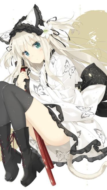 臣服在黑色裙摆下 哥特萝莉 动漫手机壁纸下载(1)