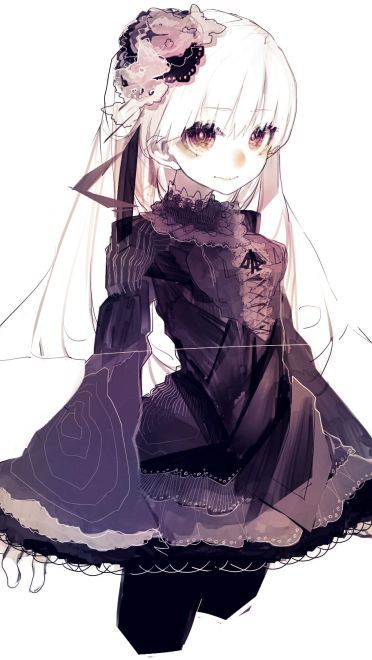 臣服在黑色裙摆下 哥特萝莉 动漫手机壁纸下载(1)