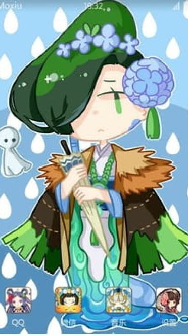 网易手游阴阳师 雨女 安卓手机主题下载