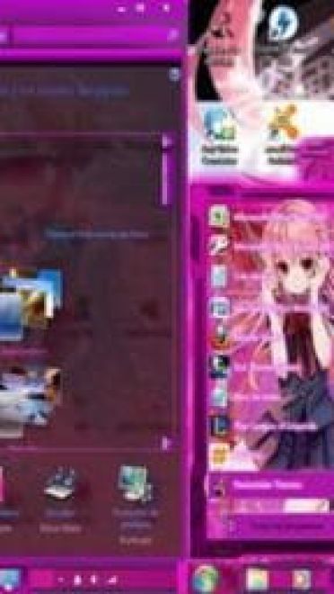 粉红切开都是黑 未来日记 我妻由乃 win7主题