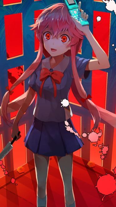 粉红切开都是黑 未来日记 我妻由乃 win7主题