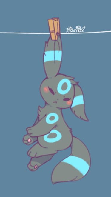 除了晒被子还能晒萌宠 伊布手机壁纸下载