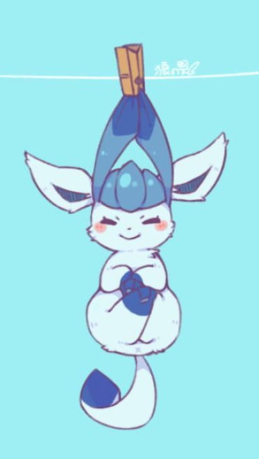 除了晒被子还能晒萌宠 伊布手机壁纸下载