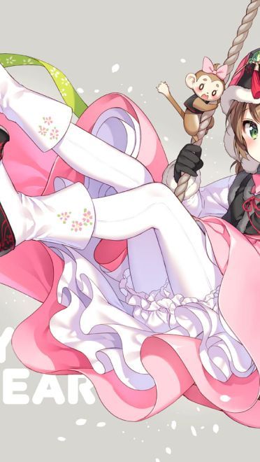 白丝萌女 动漫电脑壁纸下载