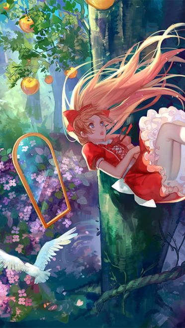 白丝萌女 动漫电脑壁纸下载