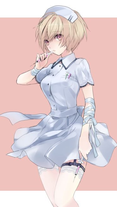 护士服动漫美少女 动漫手机壁纸下载