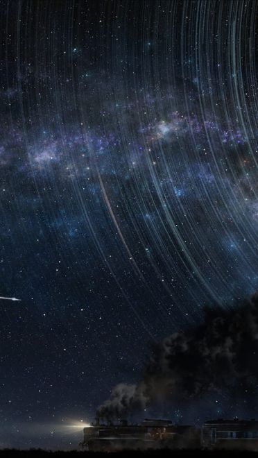 亦真亦假 原宿风动漫星空高清电脑壁纸下载