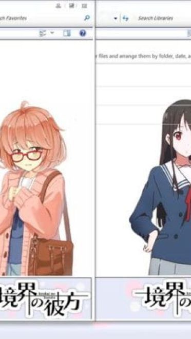 另一头世界 境界的彼方 win7主题