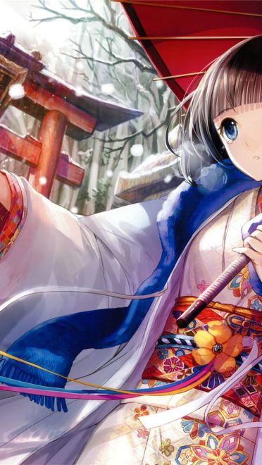 华丽丽的振袖 和服少女电脑壁纸(1)