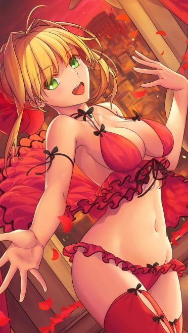 Fate 尼禄手机壁纸 红色魅惑席卷而来