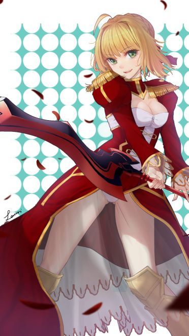 Fate 尼禄手机壁纸 红色魅惑席卷而来