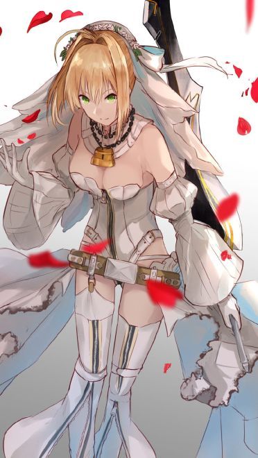 Fate 尼禄手机壁纸 红色魅惑席卷而来