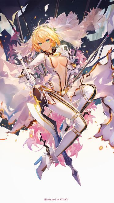 Fate 尼禄手机壁纸 红色魅惑席卷而来