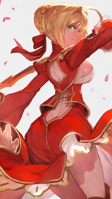 Fate 尼禄手机壁纸 红色魅惑席卷而来