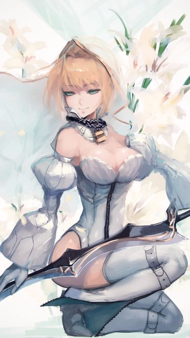 Fate 尼禄手机壁纸 红色魅惑席卷而来