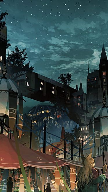 黄昏将至夜幕降临 唯美夜色电脑桌面壁纸