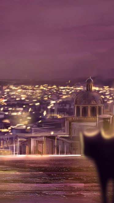 黄昏将至夜幕降临 唯美夜色电脑桌面壁纸