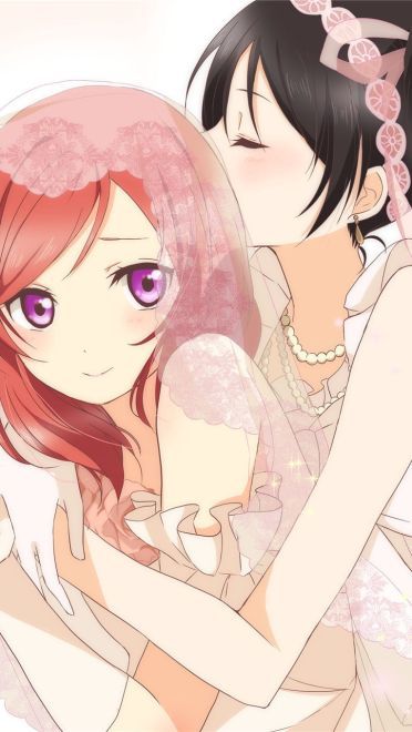 两个女孩子也是可以结婚 百合电脑壁纸下载(1)